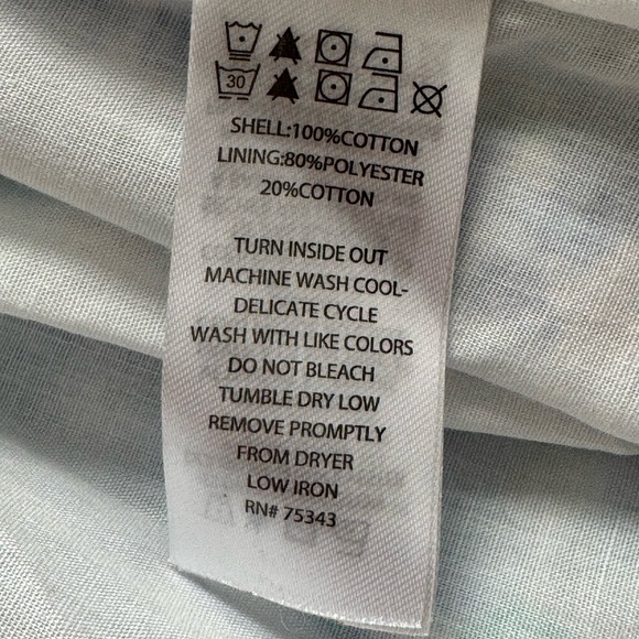 Girl’s size L 10 12 skirt, pull on elastic waist cotton floral, lined EUC - Picture 4 of 9